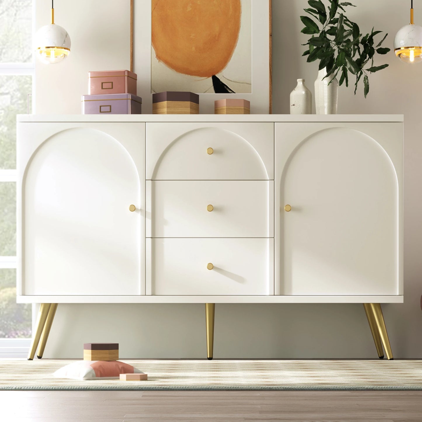 metal foot  2, 4, or 6 drawer cabinet