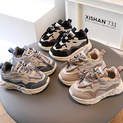 Children's Sport Shoes, Boys Outdoor Running Sneakers, Fashion Mesh Breathable Shoes