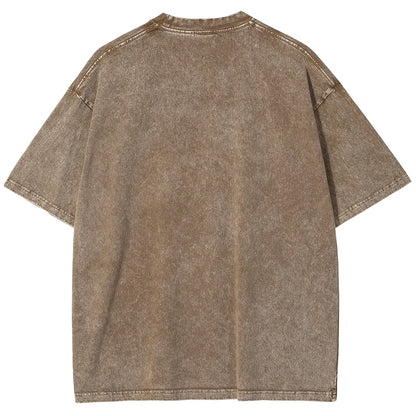 USA Custom Print 100% Washed Cotton T Shirt, Design your own, Men/Women Oversized Streetwear