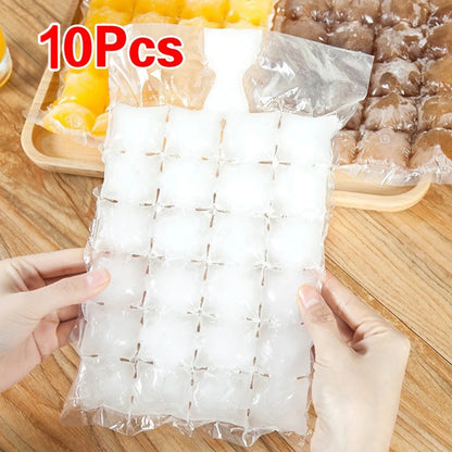 10pcs Disposable Ice Cube Tray Mold