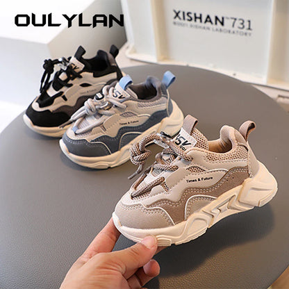 Children's Sport Shoes, Boys Outdoor Running Sneakers, Fashion Mesh Breathable Shoes