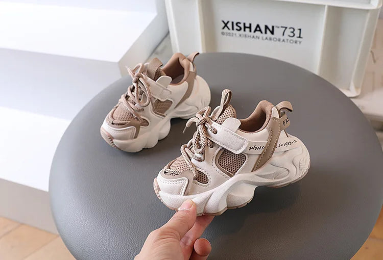 Boys Girls Shoes, Sports Mesh, Breathable, Soft Sole