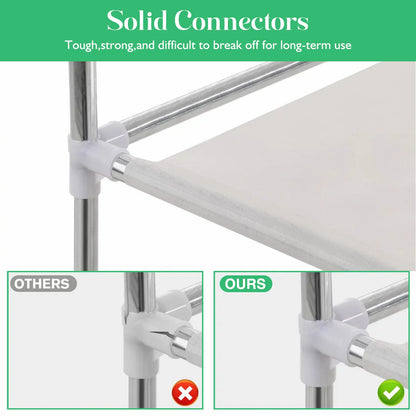 Closet Wardrobe Organizer Storage Rack, Portable, Dustproof, Non-woven Fabric Quick and Easy to Assemble