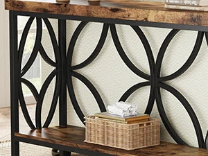 70.9-Inch Industrial Sofa/Entry Console Table