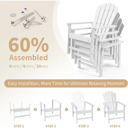 Stacking Adirondack Chairs Set of 4