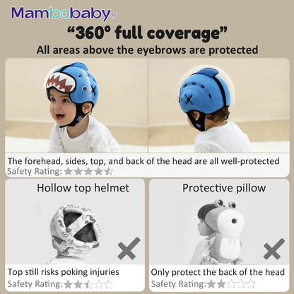 Anti-Shock Baby Helmet Toddler Head Protector, Headgear for Infant, Learn Crawl, Walk