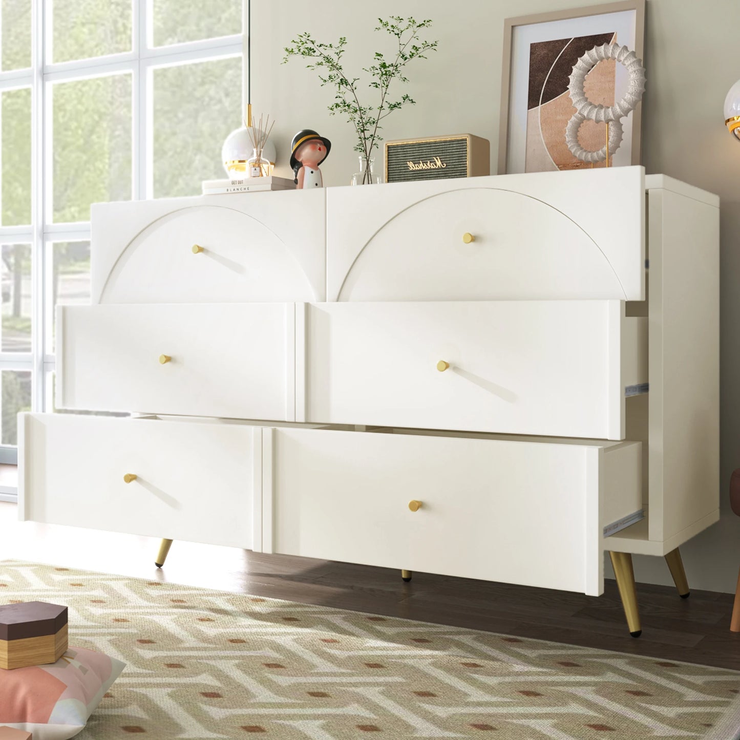 metal foot  2, 4, or 6 drawer cabinet