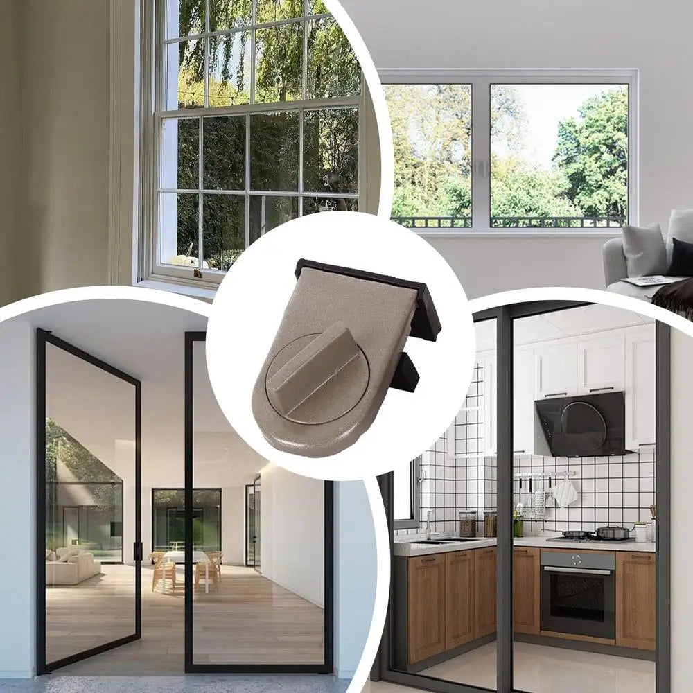 Childproof Window Lock Aluminum, Window Lock Sliding Door Safety Lock,Anti-Theft Small Security Lock