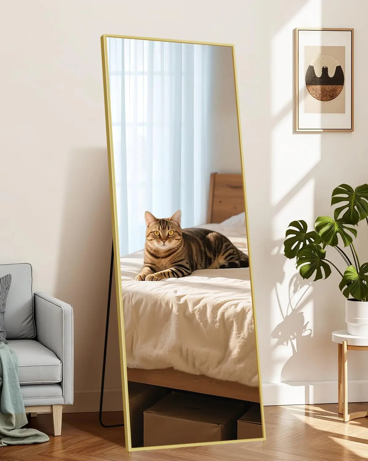 71"x26" Full Length - Standing Mirror with Aluminum Alloy Frame