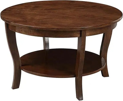 30" Classic Living Room Table With Storage Shelf