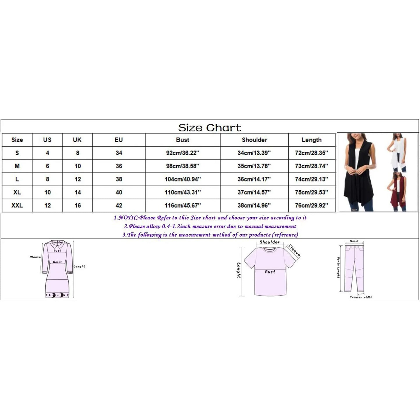 Women's Front Draped Cardigan, Solid Color Blouse Vests, Hem Asymmetric