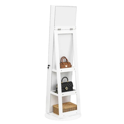 Jewelry Armoire with Full Length Mirror