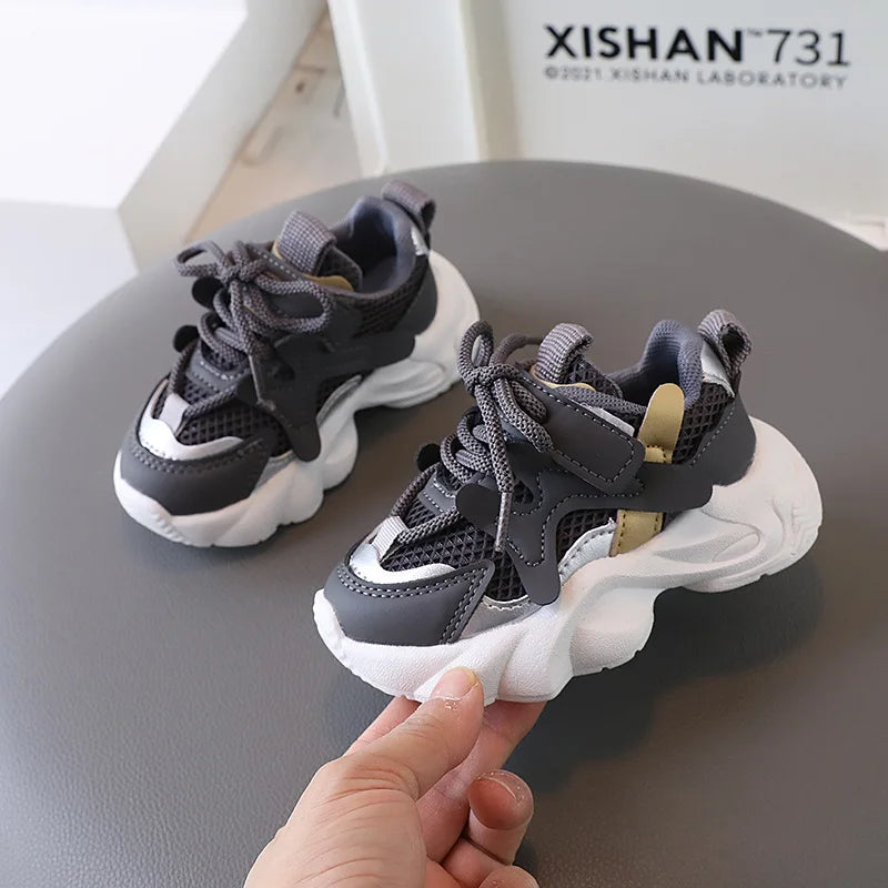 Mesh Breathable Children Sneakers, Baby Soft Bottom Shoes