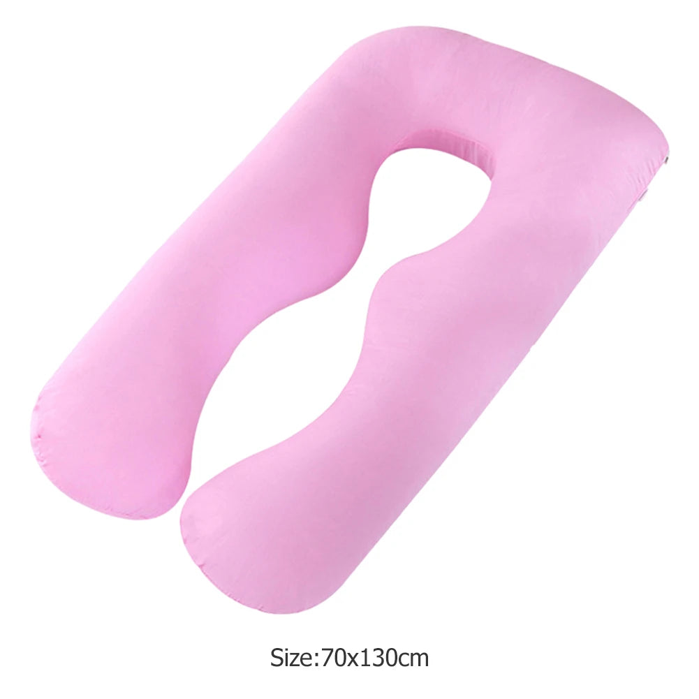 Maternity Pillow Case, Multifunction, Pure Cotton Cover, U-shape for Pregnant Women