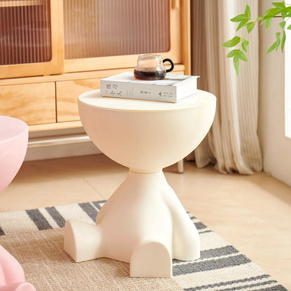 Small flat head coffee table cream style