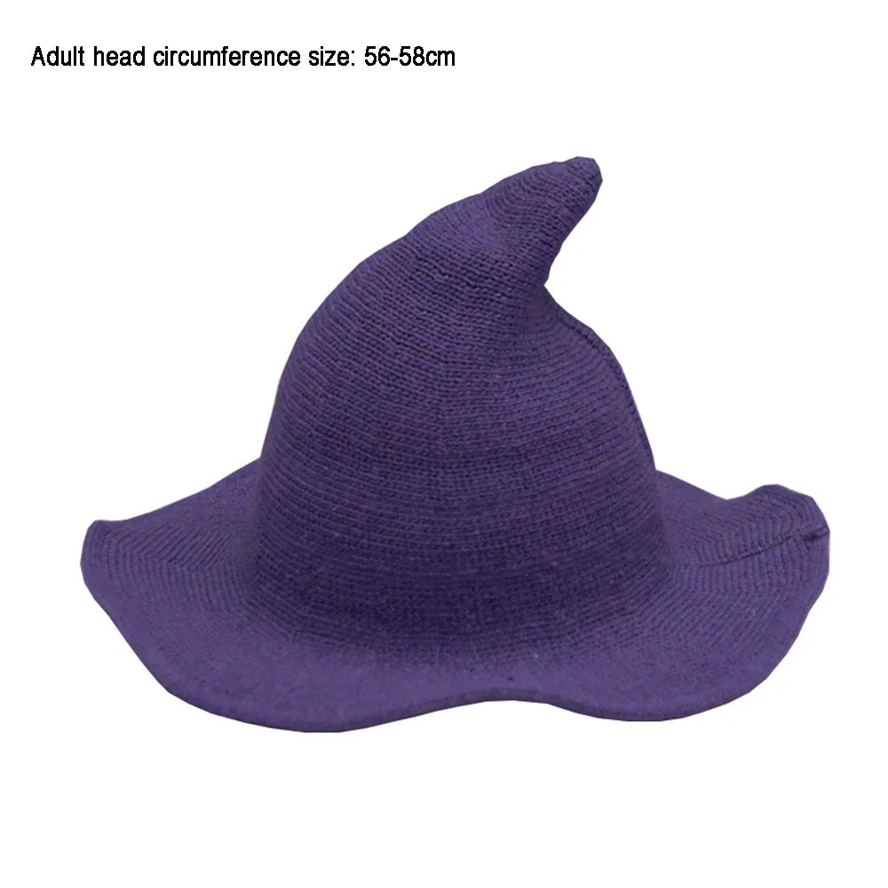 Halloween Knit Wool Wizard Hat/Witch Caps