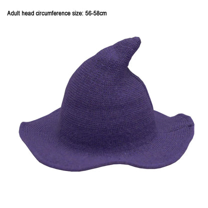 Halloween Knit Wool Wizard Hat/Witch Caps
