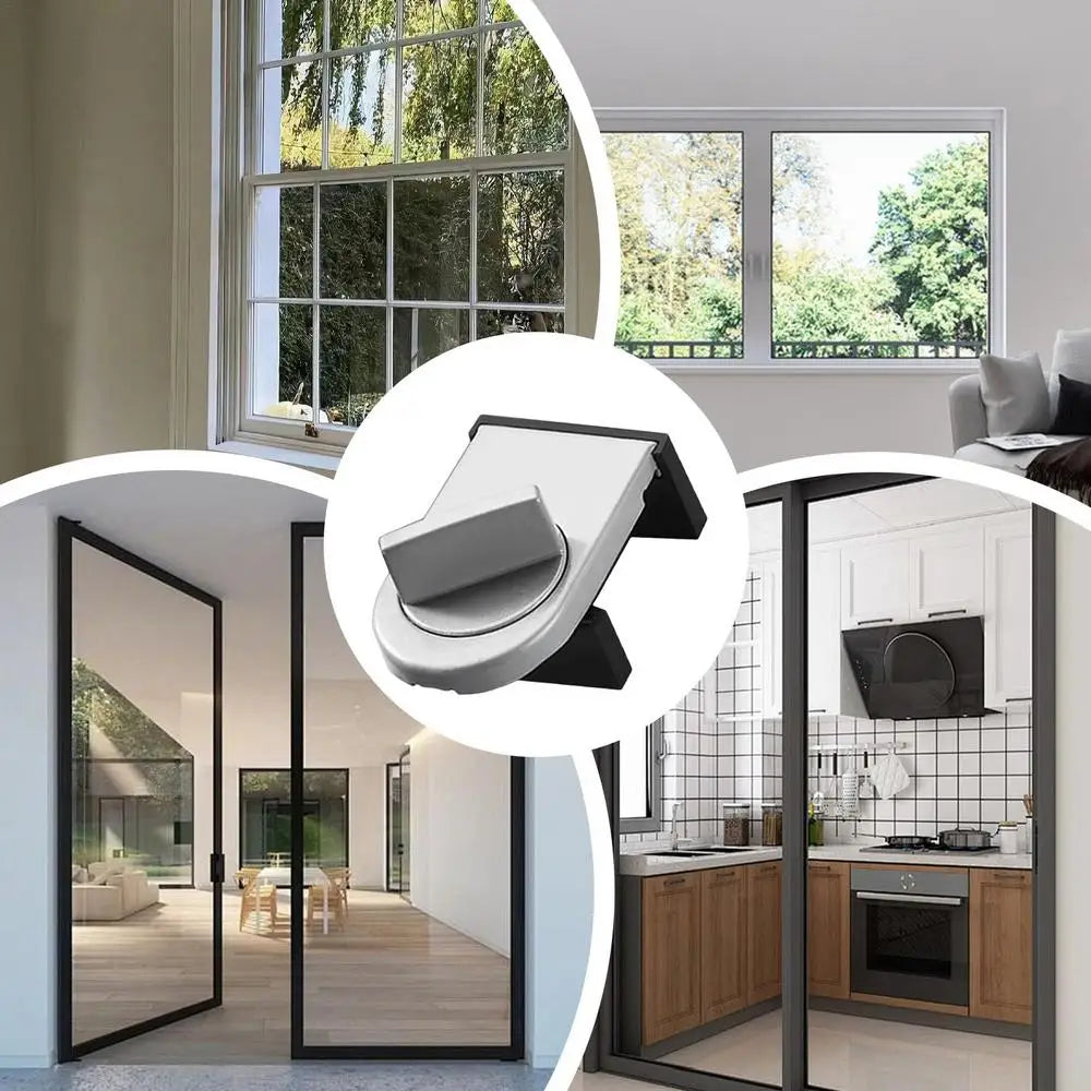 Childproof Window Lock Aluminum, Window Lock Sliding Door Safety Lock,Anti-Theft Small Security Lock