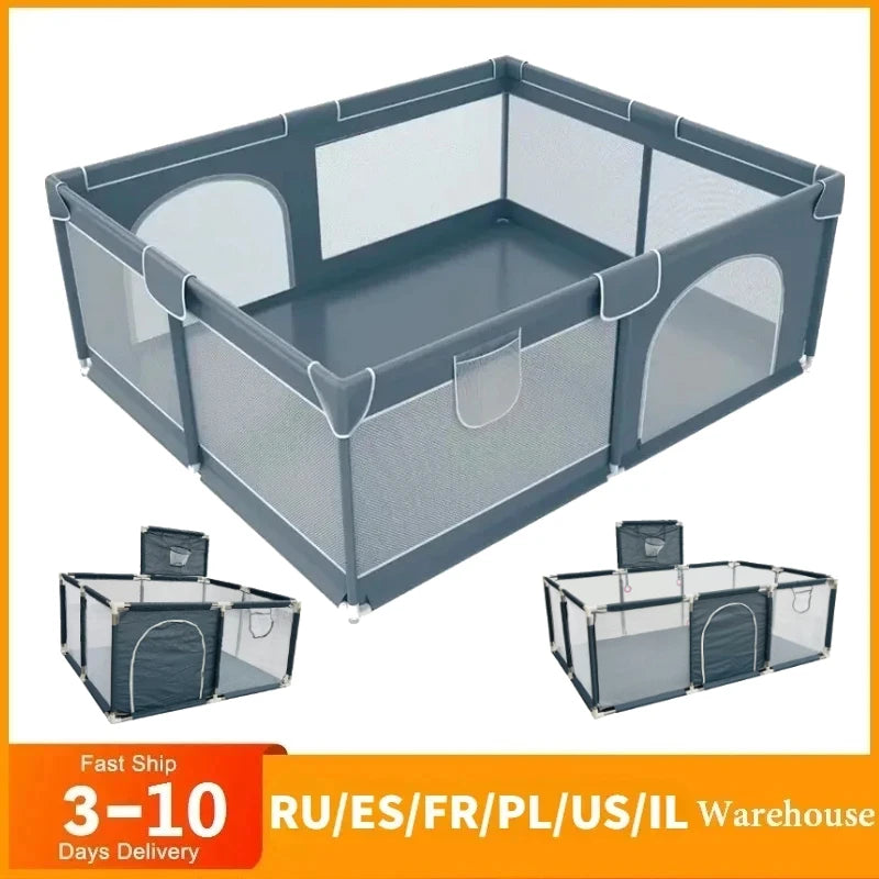 Baby Playpen for Children with Foam Protector, Ball Pit Playpen