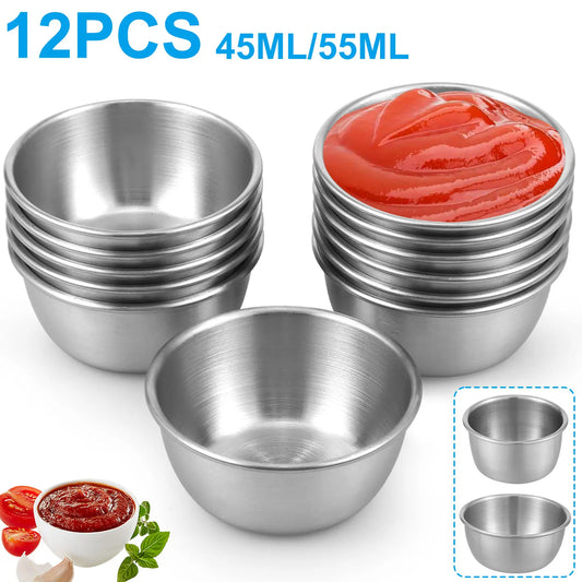 12 pieces of 304 stainless steel dipping cup