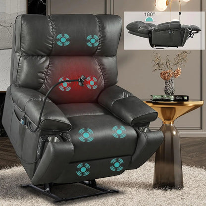 Infinite Position Soft Fabric Power Electric Recliner