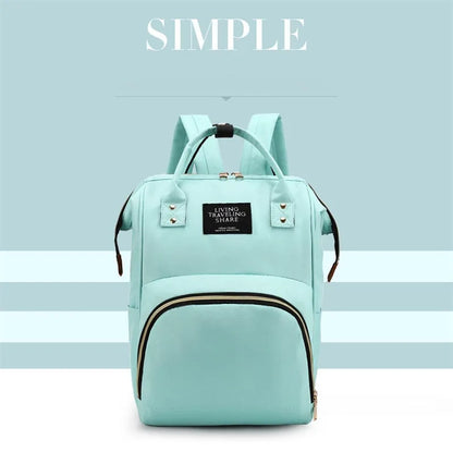 Diaper Bag Backpack, Large Capacity, Multi-function, Waterproof