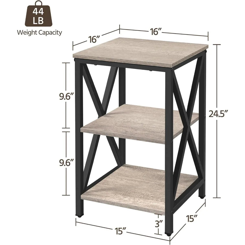4 Pieces Table Sets - Includes TV Stand with Storage for 65 in TV, Lift-top Coffee Table with Baskets, Set Side Tables