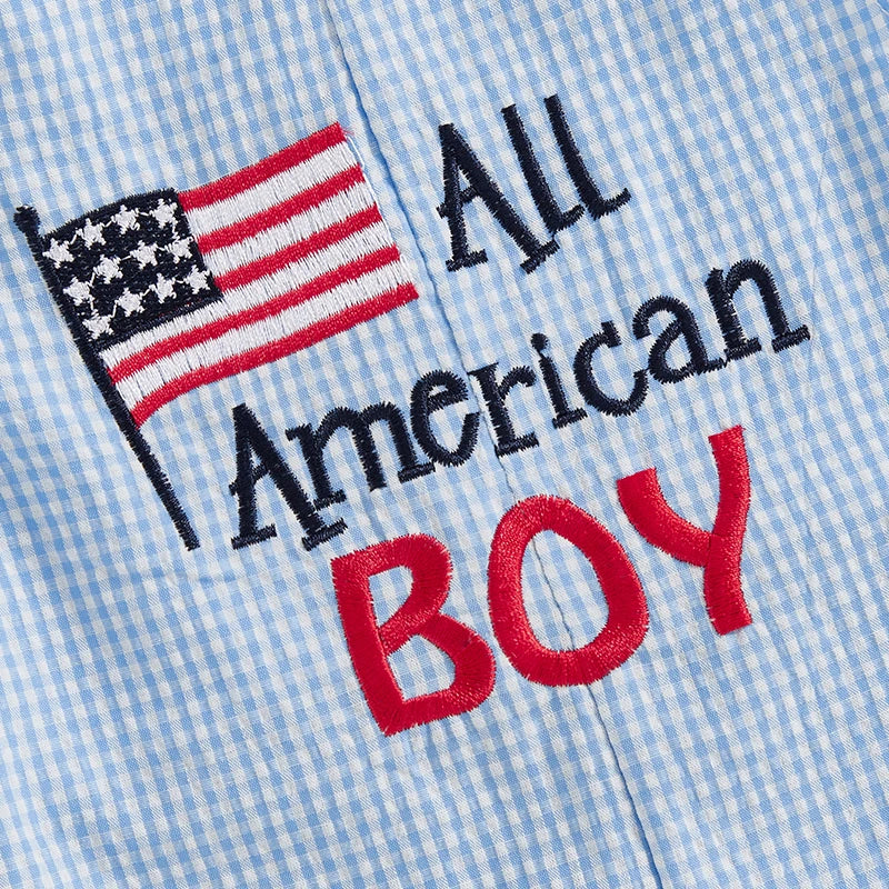 0-24 mo. Baby Boy 4th of July Romper, Star Letter Striped Sleeveless Overall Bodysuit