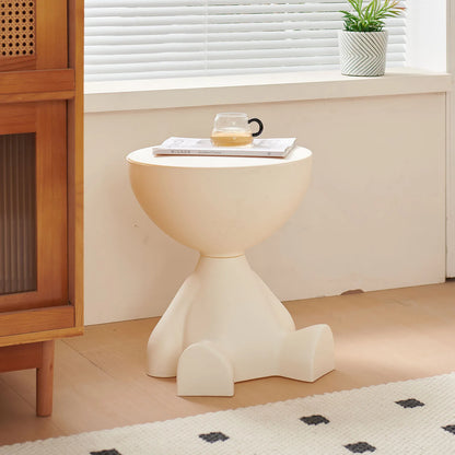 Small flat head coffee table cream style