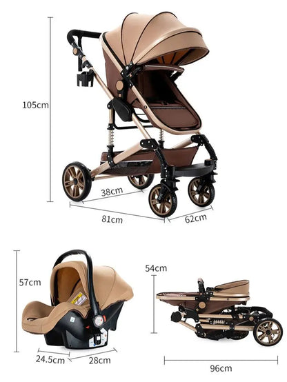 3 in 1 baby car light strollers , Baby carriage stroller, Car Safety Seats For Child With Car Base