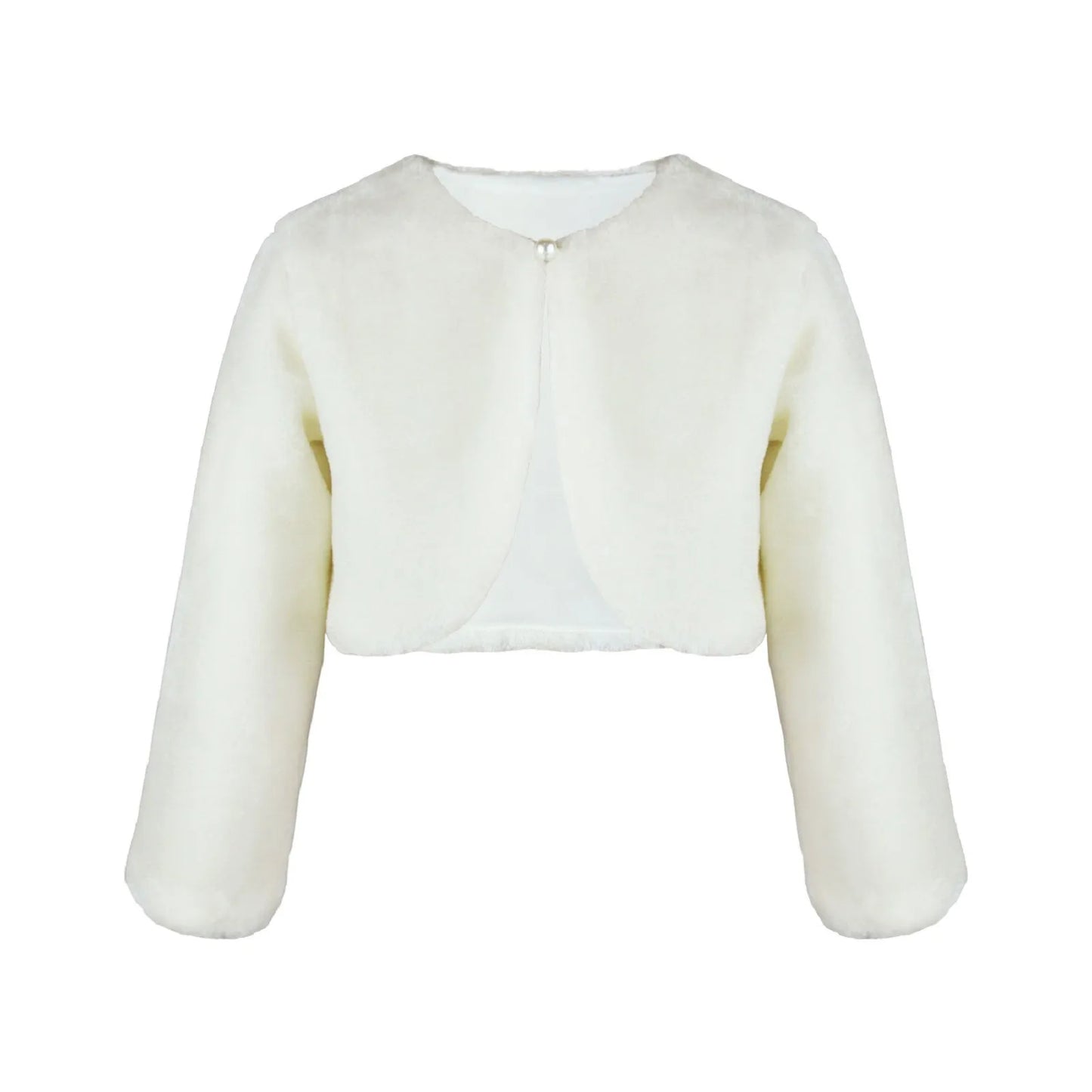 Size 1-12 Dressy Cardigan Fleece Fuzzy Bolero