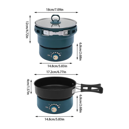 Multi-Functional Split Electric Hot Pot