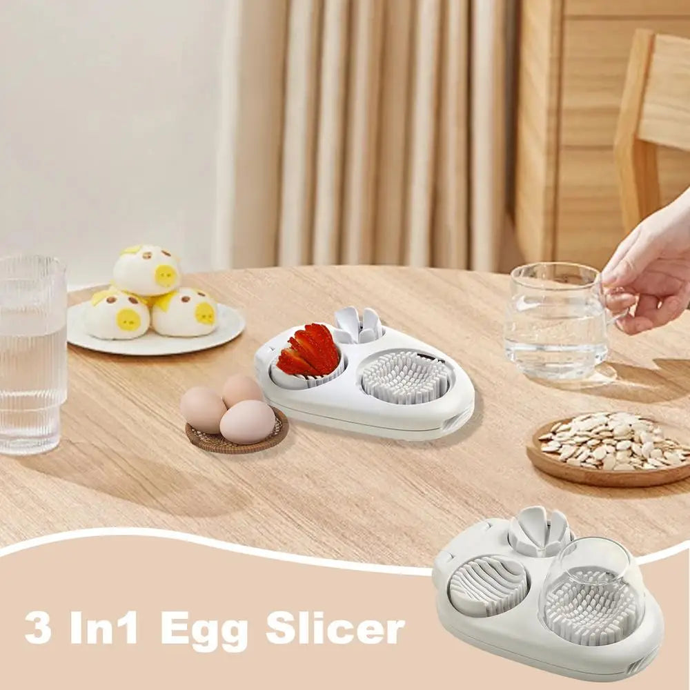 Egg Dicer Mushroom Slicer  Stainless Steel Grape Cutter Multifunctional Strawberry Cutter