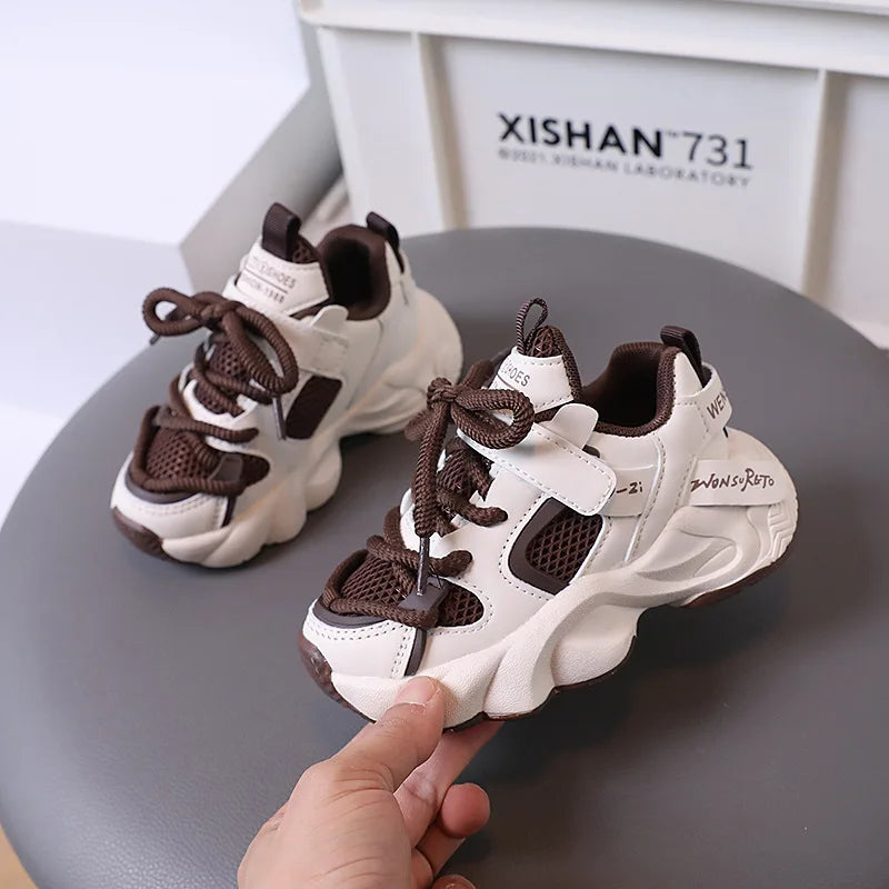 Boys Girls Shoes, Sports Mesh, Breathable, Soft Sole