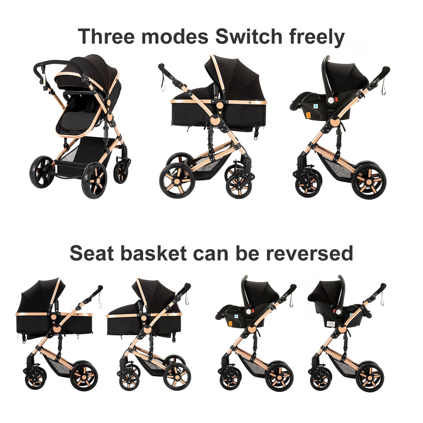High quality Lightweight  Baby Stroller, Folding Cart,  Child Safety Seat With ISOfix