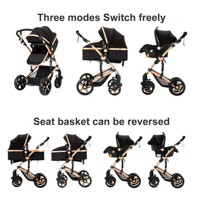 Lightweight Baby Stroller, Folding Cart , Child Safety Seat With ISOfix