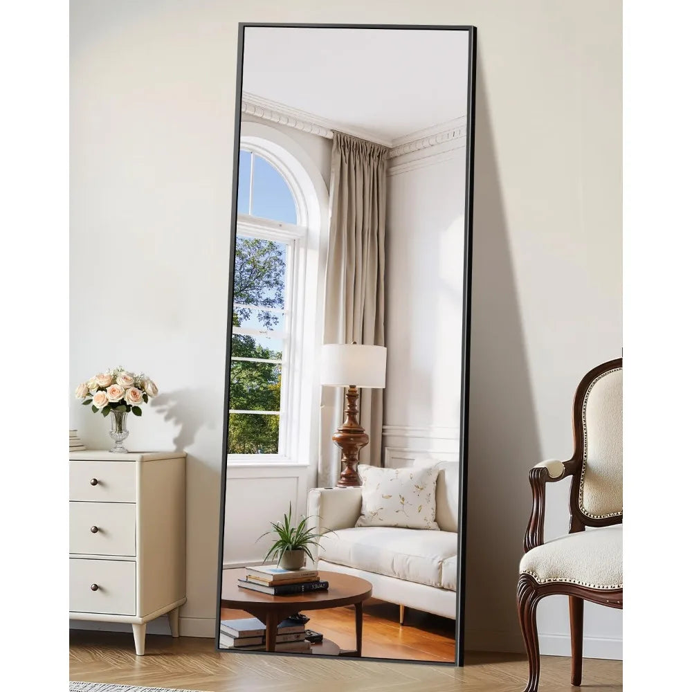 71"x26" Full Length - Standing Mirror with Aluminum Alloy Frame