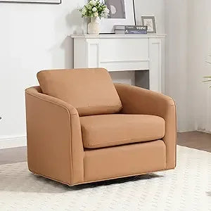Oversized 360 Swivel Armchair(Seat Area:25.6" D x 26.8" W)