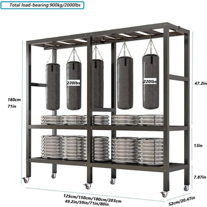 71in Foldable Portable Wardrobe on Wheels
