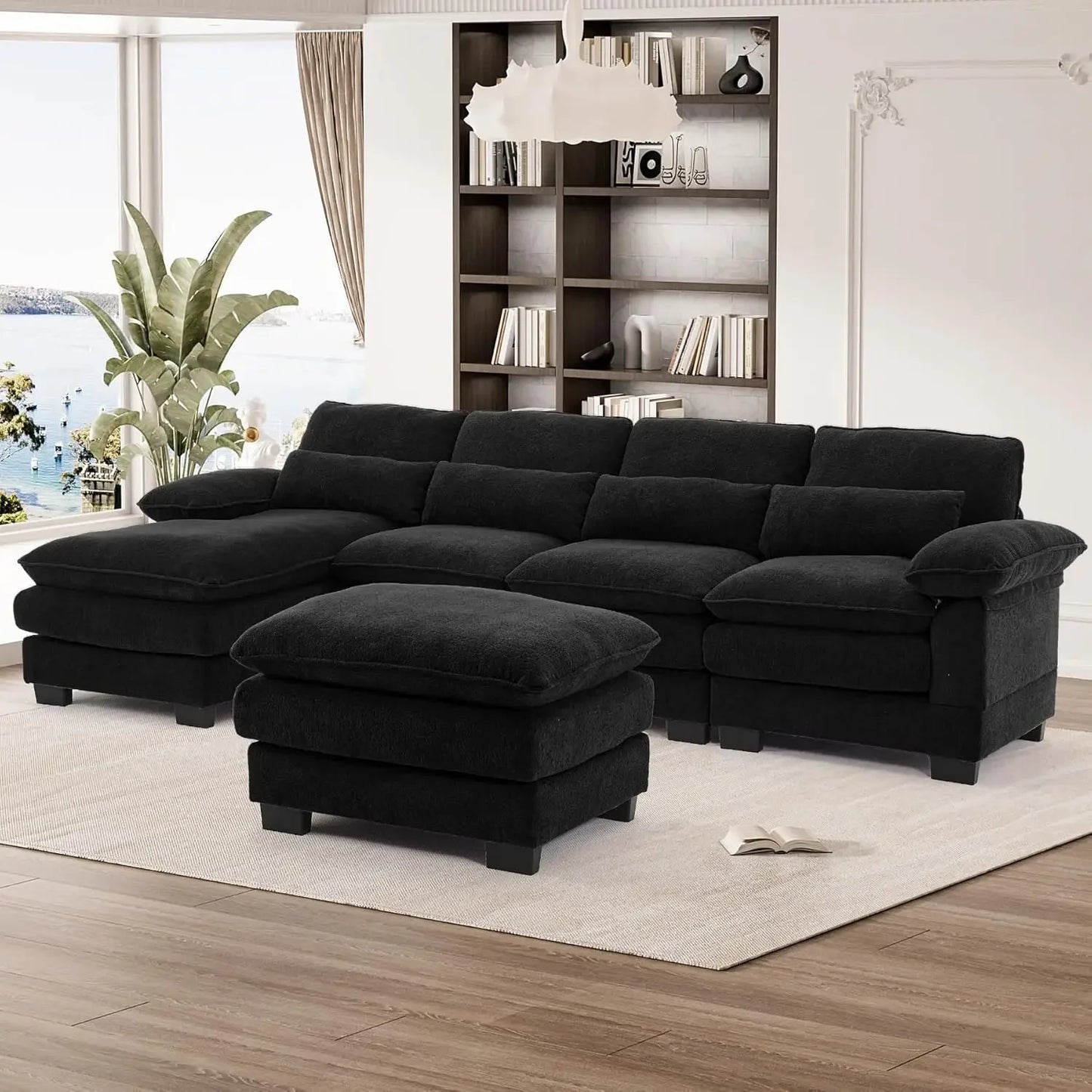 114" U Shape Sectional Cloud Couch