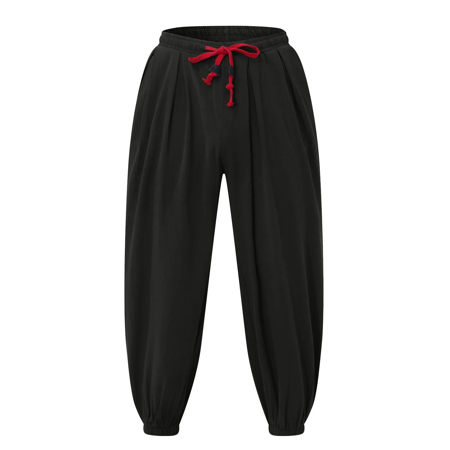 Oversize Loose Harem Pants, Chinese Linen, Overweight Sweatpants