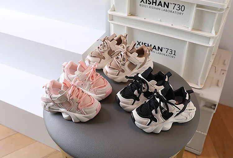 Boys Girls Shoes, Sports Mesh, Breathable, Soft Sole