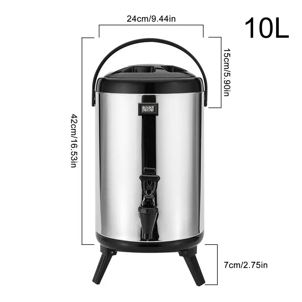 Insulated Beverage Dispenser 12L 10L  8L Stainless Steel Thermal Carafe Pot With Spigot