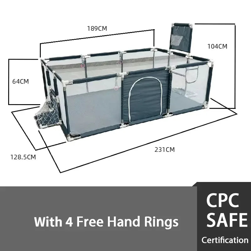 Baby Playpen for Children with Foam Protector, Ball Pit Playpen