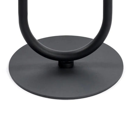 Lantern-shaped Small Round Metal Side Table