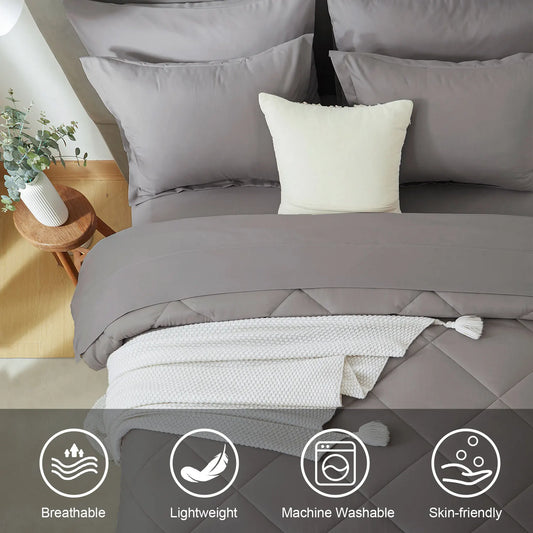 Bedding Sets, 5/7 Pieces in a Bag, with Comforters, Sheets, Pillowcases & Pillow Shams