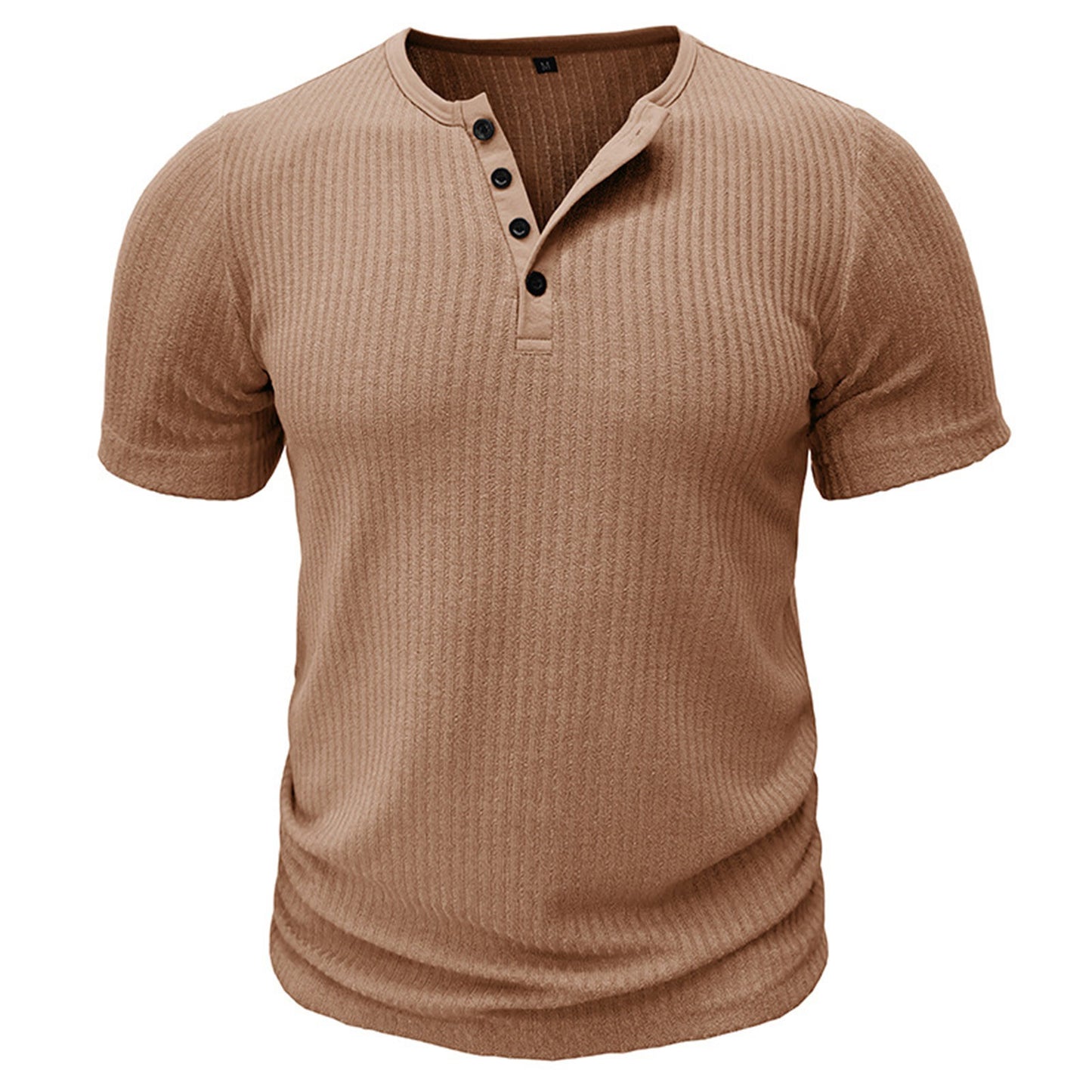 Muscle Slim Fit Short Sleeve T-shirt, V-neck Collar