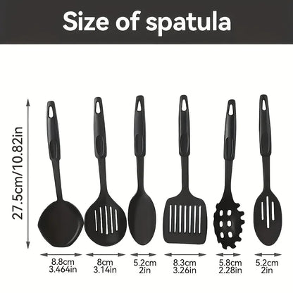 13-Piece Nonstick Cookware Set Black - Induction Compatible
