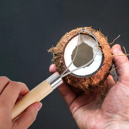 Stainless Steel Coconut Meat Meat Remover Tool Scraper