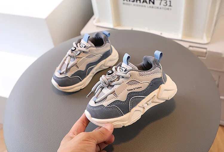 Children's Sport Shoes, Boys Outdoor Running Sneakers, Fashion Mesh Breathable Shoes